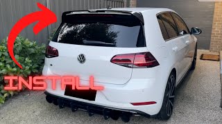 Oettinger Spoiler Install Golf R Mk75 [upl. by Revilo]