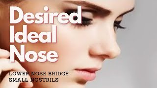 ❋ Desired Nose  Lower Nose Bridge  Small Nostrils  Rain Sounds [upl. by Drucilla]