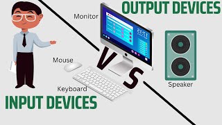 Input and output devices DIFFERENCES Input VS Output devices of computer ALL should know this [upl. by Bolen]