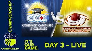 🔴 LIVE CCC v Leeward Islands  Day 3  West Indies Championship 2024  Friday 15th March [upl. by Whorton]