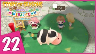 Lets Play Story of Seasons Friends of Mineral Town 22  The Moo Moo Festival [upl. by Airdnekal]