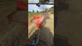 Welger AP45 mit Gitterwagen und Deutz DX 450  deutz welger ballenwagen [upl. by Husch]