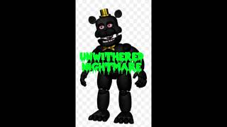 UNWITHERED FNAF 4 ANIMATRONICS [upl. by Ave]