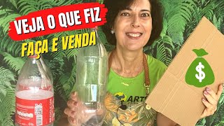 DIY  UMA IDEIA MUITO LUCRATIVA  FIZ COM PAPELÃO E GARRAFAS DE PLÁSTICO  FAÇA E VENDA [upl. by Yatnod100]