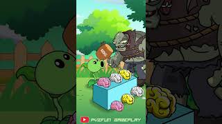 Plants vs Zombies play the game of placing brains in the correct position  Funny Animation 🤣🤣🤣 [upl. by Ahsinoj87]