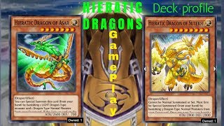 Hieratic Dragons GamePlayDeck Profile Yu  Gi  Oh Duel Links [upl. by Kant]