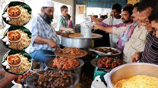 Heavy Crowd at Gorrela Mandi Guntur  Street Food India  Pure Mutton items Unlimited  Food Bandi [upl. by Budde320]