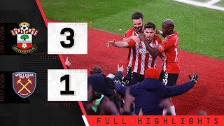 HIGHLIGHTS Southampton 31 West Ham United  Emirates FA Cup [upl. by Dalila]