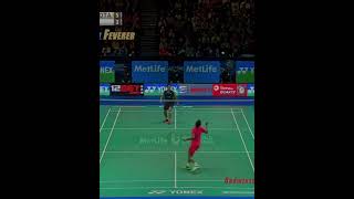 Lin Dan vs Kento momota …badminton …cross court smash 💥 [upl. by Harpp]