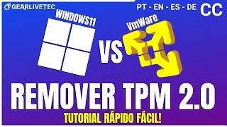 Como remover o TPM 20 na Instalação Virtual do Windows 11 no VmWare ou HyperV [upl. by Siddon]