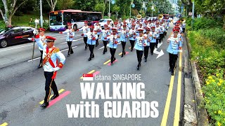 Walking with Guards  Colonel Bogey March  Nov 2024  Istana Singapore 🇸🇬  Virtual Walk 4K [upl. by Burny680]