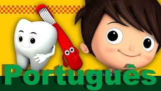 É assim que escovamos os dentes  canções infantis  LittleBabyBum [upl. by De677]