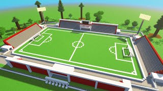 Minecraft Football Stadium Tutorial  How to Build a Football Stadium in Minecraft 120 [upl. by Nivad234]