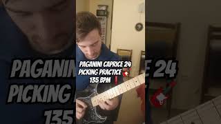 PAGANINI CAPRICE 24  PICKING PRACTICE 🎸 paganini guitarshred alternatepicking guitarsoloing [upl. by Sualokcin]