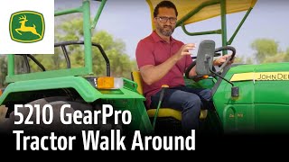 John Deere 5210 GearPro Tractor  Walkaround Review amp Features [upl. by Tamara]