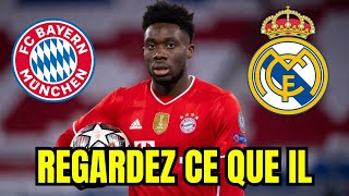 VOUS ARRIVEZ AU REAL MADRID  ALPHONSO DAVIES PARLE DE SON ARRIVÉE AU PLUS GRAND CLUB DU MONDE [upl. by Hashum]