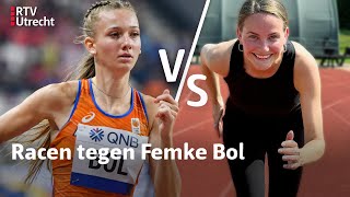 Hoeveel SNELLER is FEMKE BOL dan verslaggever Hannah  RTV Utrecht [upl. by Heshum623]