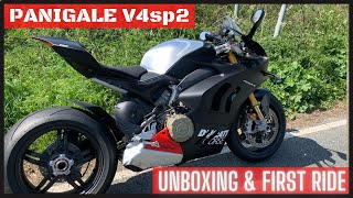 Panigale V4sp2 Unboxing amp First ride Ducatis Best Sports road amp track bike 2022 [upl. by Oilcareh435]