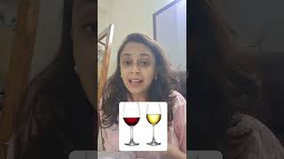 Difference between Red amp White Wine glass wine redwine food restaurant snacks finedining [upl. by Nodle]