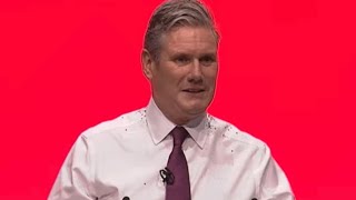 Kier Starmer Heckled  Labour Party Conference 2023 [upl. by Ateekram873]