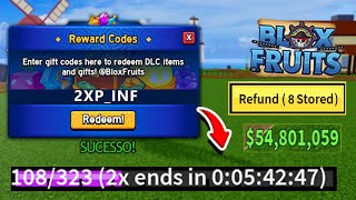 NEW CODES ALL NEW WORKING CODES IN BLOX FRUITS 2024 BLOX FRUITS CODES 2X EXP CODES [upl. by Nairahcaz287]