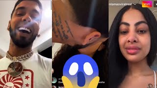 anuel AA muestra nueva novia en live de Instagram [upl. by Ertemed290]