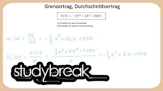 Grenzertrag Durchschnittsertrag  Finanzwissenschaft [upl. by Keraj351]