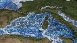 11 months of water flow in the Mediterranean Sea and the Atlantic Ocean NASA [upl. by Stevens]