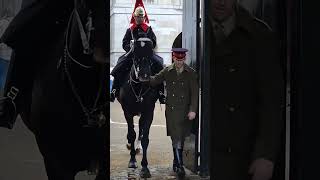 Soldier Tells Tourists quotStop Recordingquot as Agitated Horse Refuses to Stand in Box [upl. by Ahtan813]