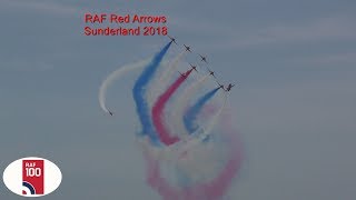 Red Arrows Sunderland Airshow 270718 [upl. by Bass]