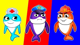 Policeman Fireman and Doctor Song  MORE Coco Rhymes  English Karaoke Songs for Kids [upl. by Seppala]