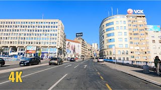 Belgrade Serbia  Driving in the city 4K part 1 [upl. by Rahas128]