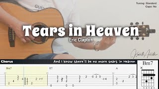 Tears in Heaven  Eric Clapton  Fingerstyle Guitar  TAB  Chords  Lyrics [upl. by Huesman584]