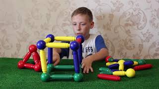 Конструктор из магнитов Guidecraft Magneatos Better Builders Magnetic Building Blocks [upl. by Donnie29]