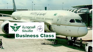 SAUDIA BUSINESS CLASS SUCCESSOR OF EMIRATES   Boeing 78710 Bangkok to Jeddah SV845 [upl. by Nordine]