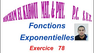 EXERCICE 78 MAXI MATHS FONCTIONS EXPONENTIELLES PC SVT [upl. by Leonardo]