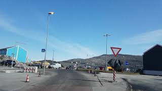 Driving in Nuuk Greenland [upl. by Odraner453]