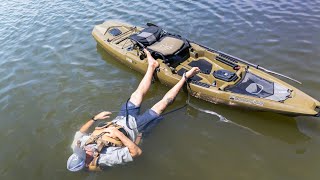 FLIP Your Fishing Kayak  DEEP WATER ReEntry [upl. by Gilbertina]