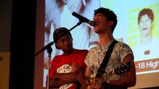 Kieran Alleyne  Tyler n Stevie Live at Whalley Range 1118 High School [upl. by Shelba266]