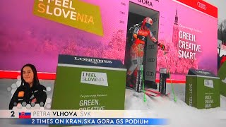 Petra Vlhova  WIN  Giant Slalom  Kranjska Gora  RUN 1  2024 [upl. by Orlosky]