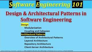 Design amp Architectural Patterns in Software Engineering Coupling Cohesion RepositoryClientServer [upl. by Analra694]