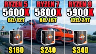 R5 5600X vs R7 5800X vs R9 5900X  How much Performance Difference [upl. by Ennywg]