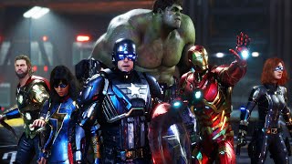 Marvels Avengers Game Movie  All Cutscenes [upl. by Yrojram642]