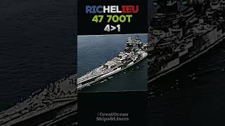 Allies VS Axis battleships Richelieu 🆚️ Roma part 1 ships edit shorts war [upl. by Netsriik208]