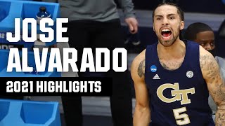 Jose Alvarado highlights from the 2021 NCAA tournament [upl. by Ycniuqed]