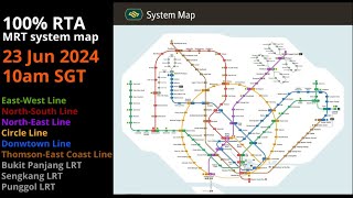 The MRT system map 100 RTA Live Pt3 [upl. by Aihseym]