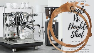 Espresso for Beginners Part 6  Single Vs Double Shot  Synchronika [upl. by Beacham]