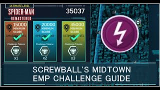 Screwball Midtown EMP Challenge Tokens Guide  Spider Man Remastered [upl. by Samara]