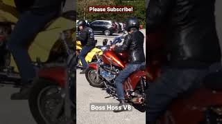 Boss Hoss V8 exhaust note bosshoss v8 exhaust superbike v8bike bosshossv8 exhaustnote [upl. by Eisteb]