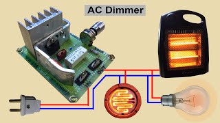 AC Dimmer  TRIAC AC Dimmer  AC Drimmer for Home Appliances🔌⚡️💡 [upl. by Nueoht]